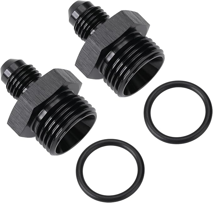 4AN Male Flare to 8AN ORB O-ring Boss Fuel Pump Rail Adapter Fitting Aluminum - Image 4