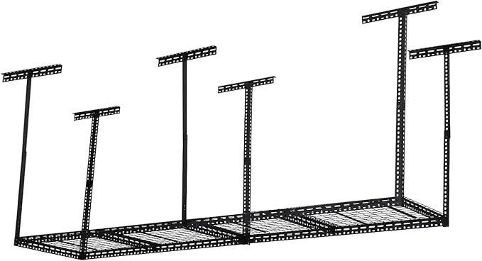 Overhead Garage Storage Rack 2x8 FT, Steel Ceiling Shelves 660lb Capacity - Image 7