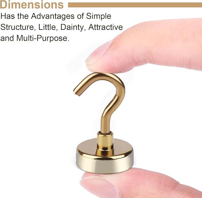 DIYMAG Magnetic Hooks, 30Lbs Strong Heavy Duty Cruise Magnet S-Hook - Image 5
