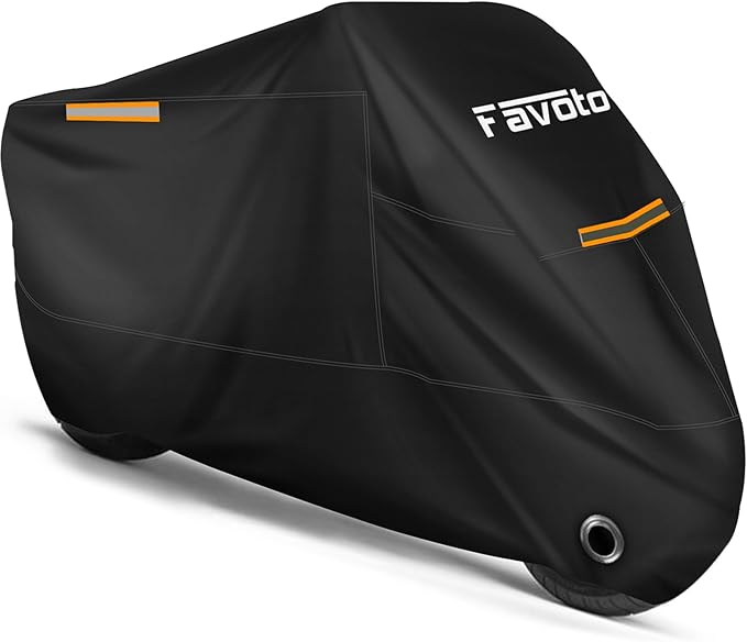 Favoto Motorcycle Cover Waterproof All Season Sun Outdoor Protection Windproof by Favoto