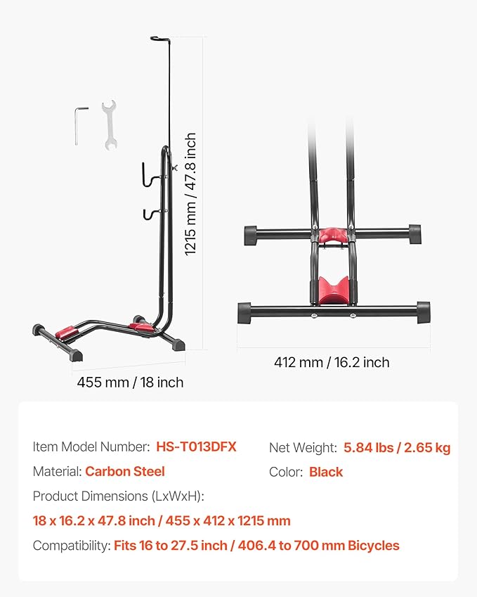 VEVOR Bike Rack, Upright Bike Stand Floor - Image 7