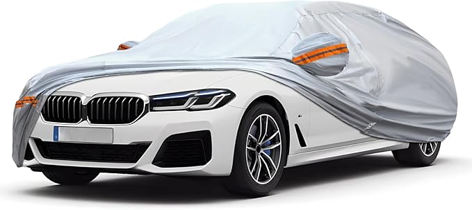 KEYOOG Car Cover, Fit for 188"-198" Length Sedan, 6-Layer All-Weather Waterproof by KEYOOG