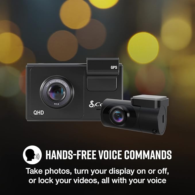 Cobra Smart Dash Cam + Rear Cam – QHD+ 1600P Resolution, Built-in Wi-Fi & GPS - Image 6
