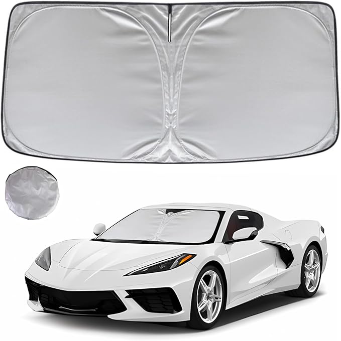 KAYZT Windshield Sun Shade for 2020-2025 Che-vrolet/Chevy Corvette Foldable by KAYZT