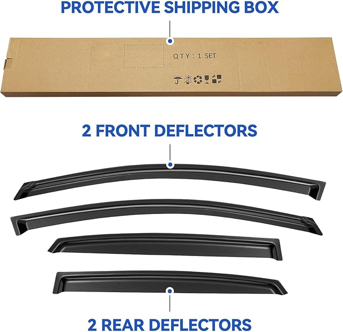Window Visors Rain Guards Shield - Image 5