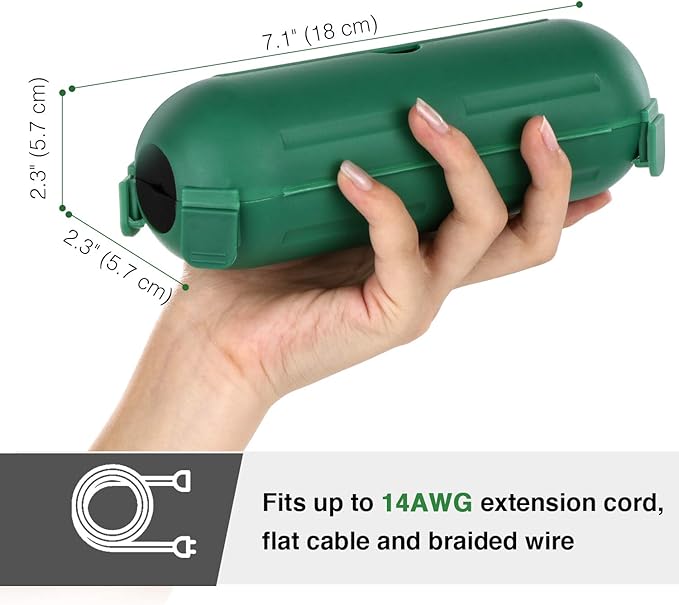 Flemoon Outdoor Extension Cord Safety Cover, IP44 Waterproof Connection - Image 6