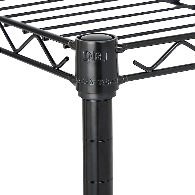 Displays By Jack 4 Tier Wire Shelving Unit Storage Rack, Metal Heavy Duty - Image 4