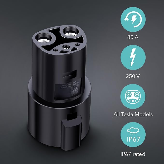 Lectron J1772 to Tesla Adapter 80 Amp - Image 2