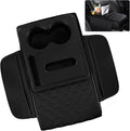 5 in 1 Car Armrest Storage Box for Center Console, Armrest Cushion Cover for Car by SCEDREAM