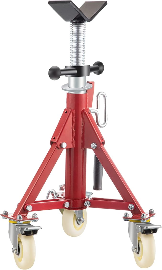 VEVOR Pipe Stand, Pipe Jack Stand, V Head Pipe Stand Adjustable Height 20-37 - Image 9