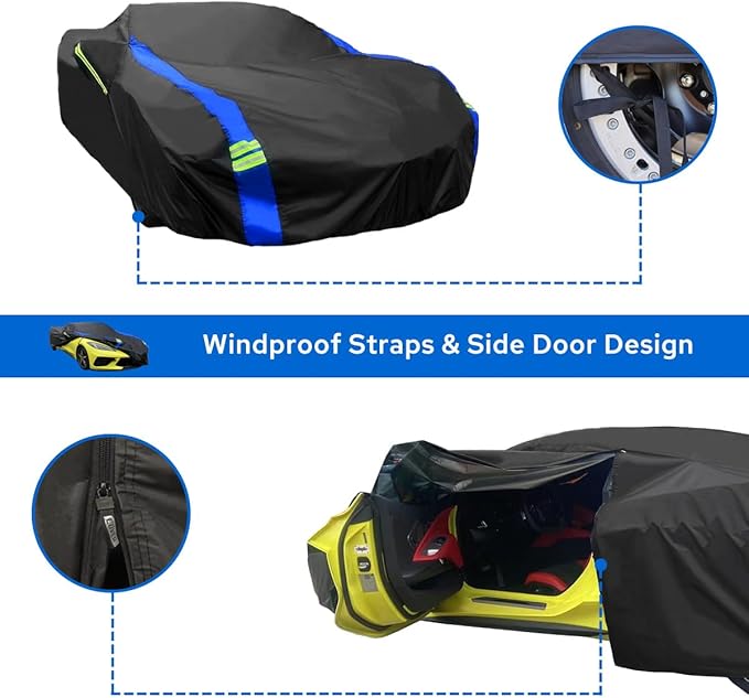 Avecrew for Chevrolet Corvette C3 Car Cover Waterproof All Weather for - Image 5
