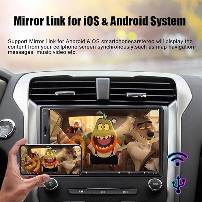 7 Inch Double Din Car Stereo - Image 4