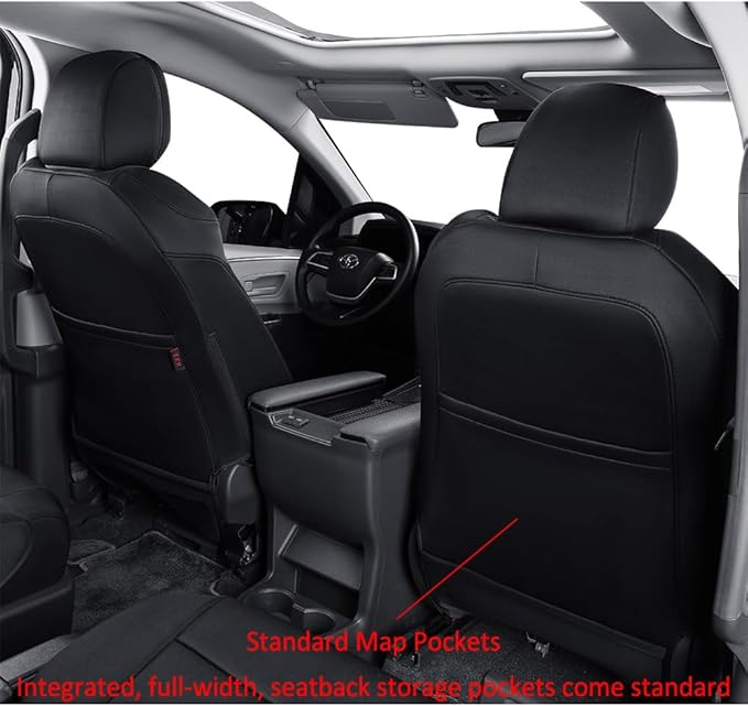 EKR Sienna Seat Covers for 2021-2025 Toyota Sienna Limited, 2nd Row Captain - Image 4
