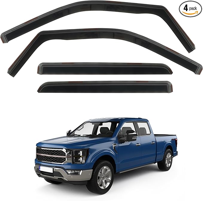 4 PCS in-Channel Rain Guards Fit by CHYKORLA