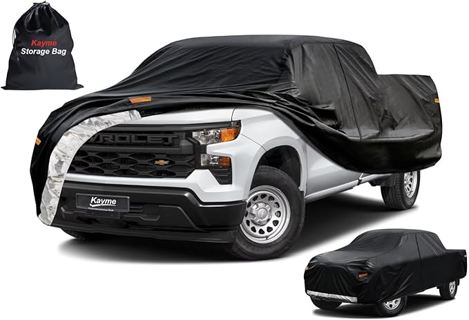 Kayme Truck Cover Custom Fit Chevy Silverado 1500 Extended Cab SB. Full by kayme