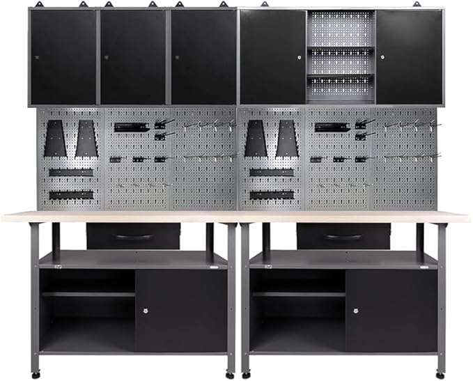Garage Tool Storage Cabinet Workbench by JZD
