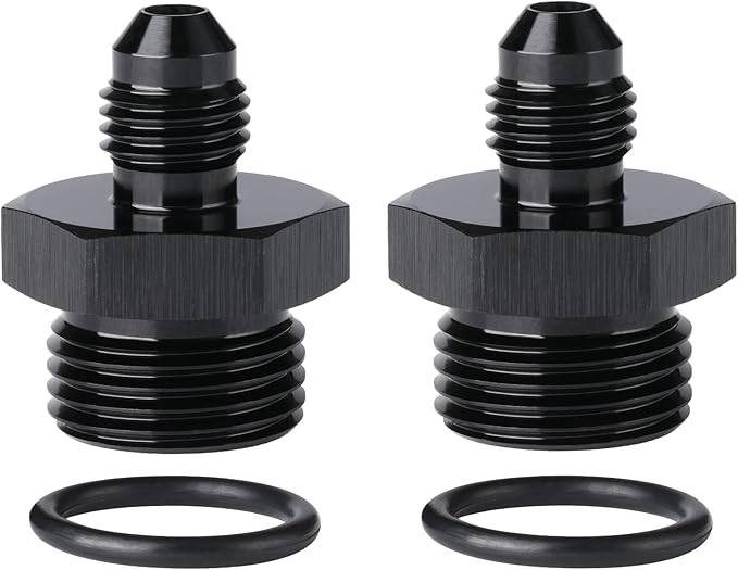 4AN Male Flare to 8AN ORB O-ring Boss Fuel Pump Rail Adapter Fitting Aluminum by Podavelle