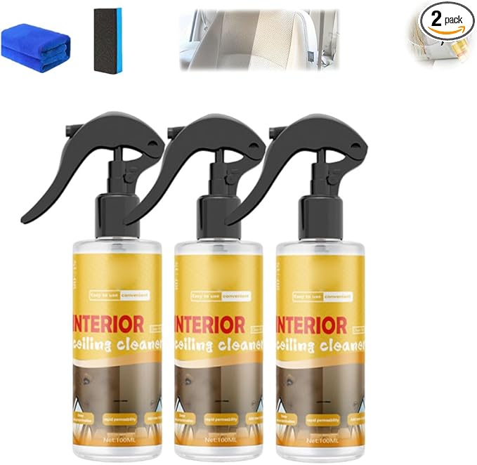 Multi-Purpose Car Interior Fabric Clean Polish Spray, Applies To Vehicle by Unknown