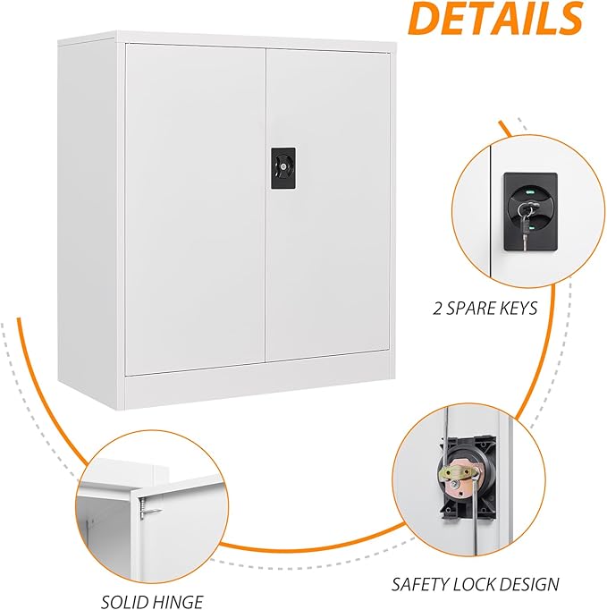 Metal Storage Cabinet, Lockable Storage Cabinet - Image 4