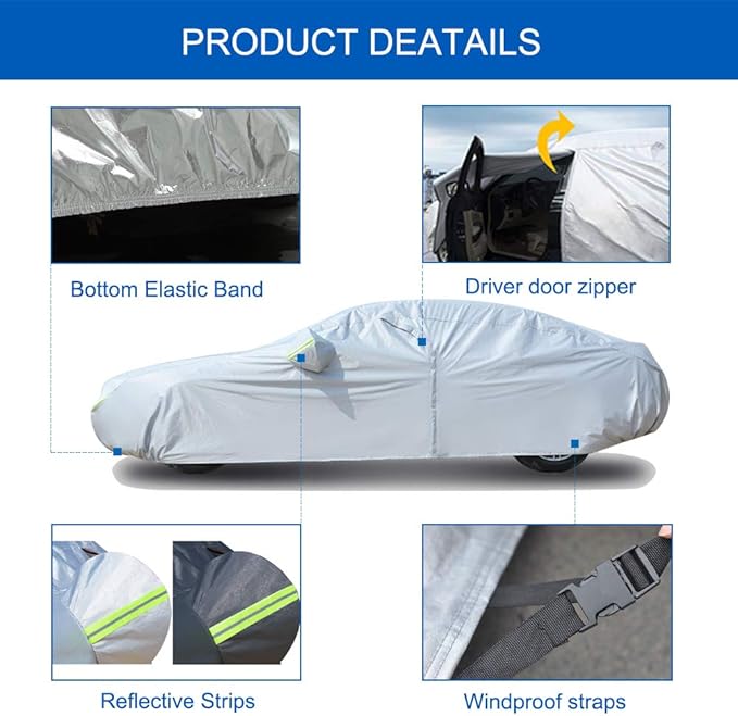 KouKou Oxford SUV Car Cover Custom Fit Ford Explorer from 1995 to 2025 - Image 3