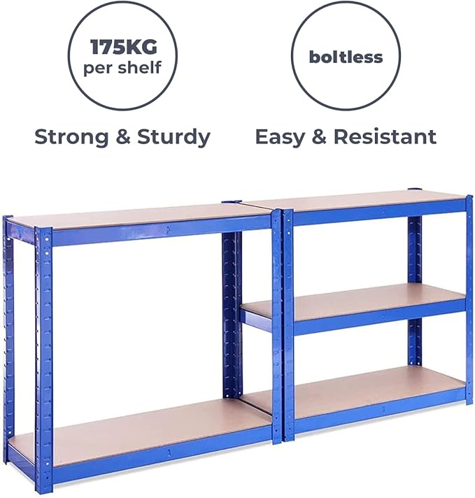 G-Rack | 5 Tier Garage Shelving Units | Metal Shelving Storage | Heavy-Duty - Image 6