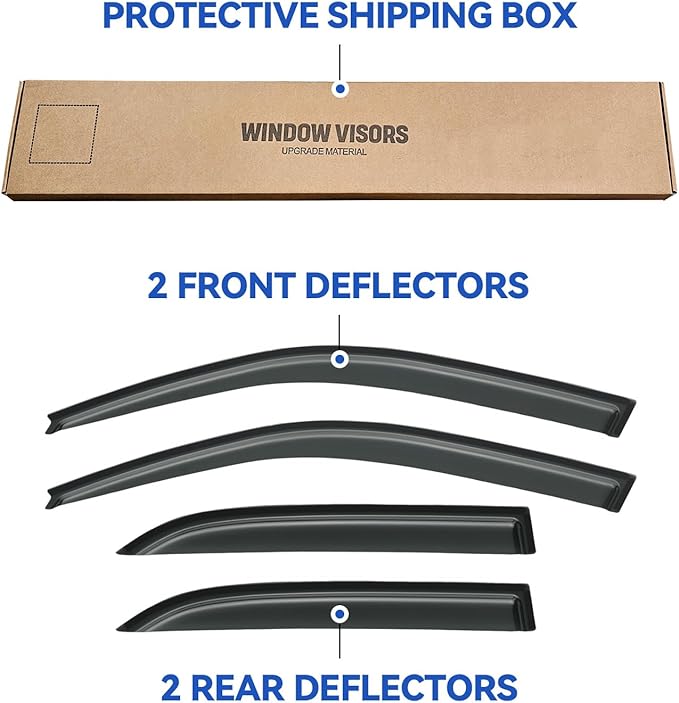 Window Visors Rain Guards Shield - Image 5