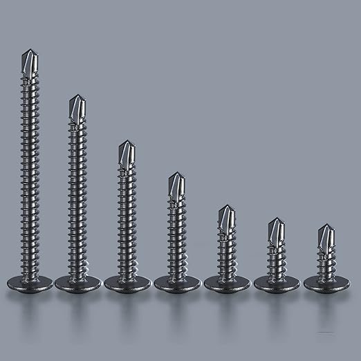 Wensilon #10×2” for Sheet Metal Self-Tapping Screws 410 Black Stainless Steel - Image 5