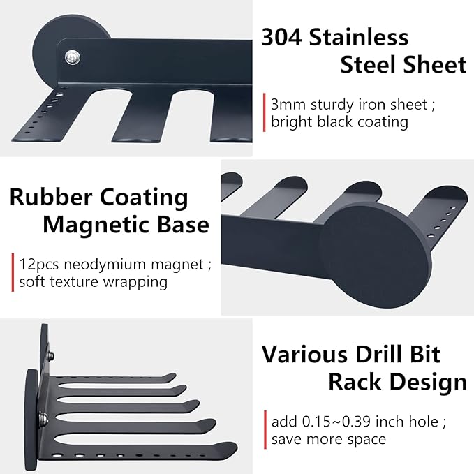 MUTUACTOR Power Tool Organizers and Storage Drill Tools Holder Magnetic Mount - Image 3