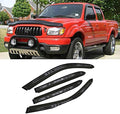 4pcs Outside Mount Style Window Rain Guards Durable Side Wind Deflectors Dark by Deebior