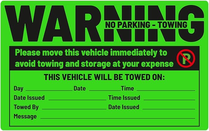 easykart labels 50 Parking Violation Sticker by EasykartLabels