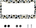 Personalise Cows and Butterfly License Plate Frames Cute Leopard License Plate by Omw2fyb