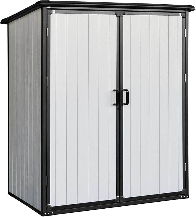 c Outdoor Storage Shed Waterproof Resin Cabinet Heavy Duty Metal Sheds by Favfurish