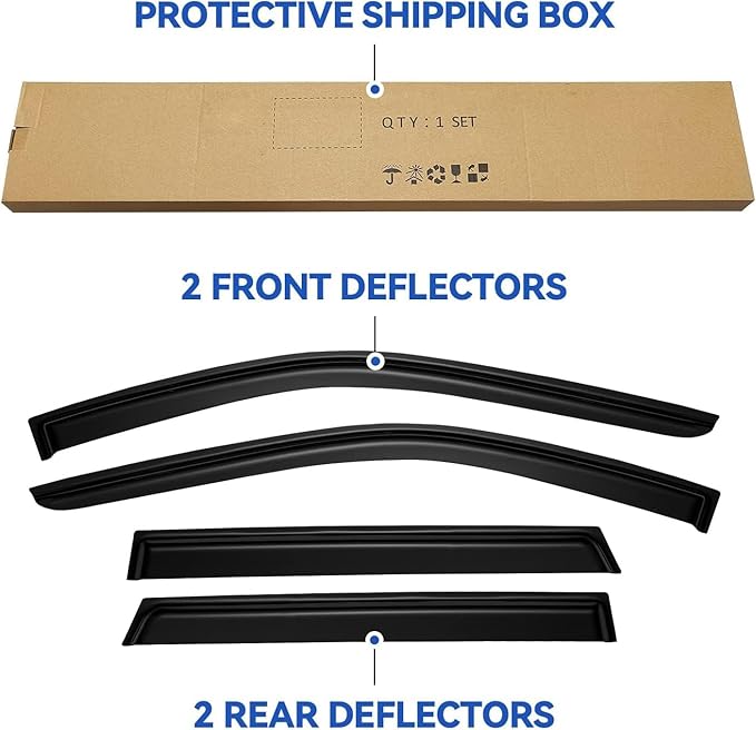 Window Visors Rain Guards Shield - Image 5