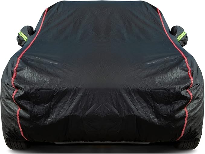 Breathable New Material, Waterproof Car Cover, Locks and Zipper Doors, by QUYDDC