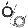 USB-C to RJ11 & USB to RJ11 Radar Detector Cables, 6.56Ft Each, Compatible by Powercables
