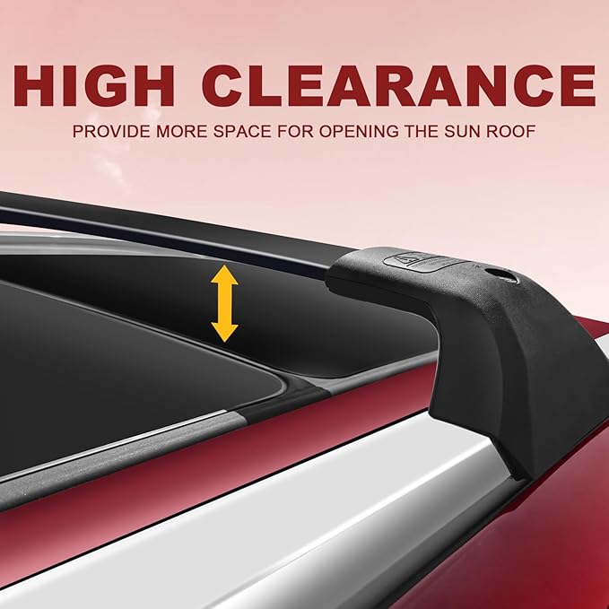 KINGGERI 260Lbs Lockable Roof Rack Cross Bars Compatible - Image 8