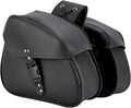 Motorcycle Saddle Bags Synthetic Leather Luggage Bag Waterproof Throw Over by GARGOYLEBELLS