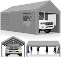 COBIZI Carport 10x20ft Heavy Duty Portable Garage, 2.0 Powder Coated Frame by COBIZI