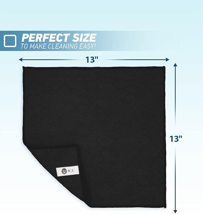 Microfiber Cleaning Cloth-50Pcs Ultra Soft Highly Absorbent Rags - Image 2