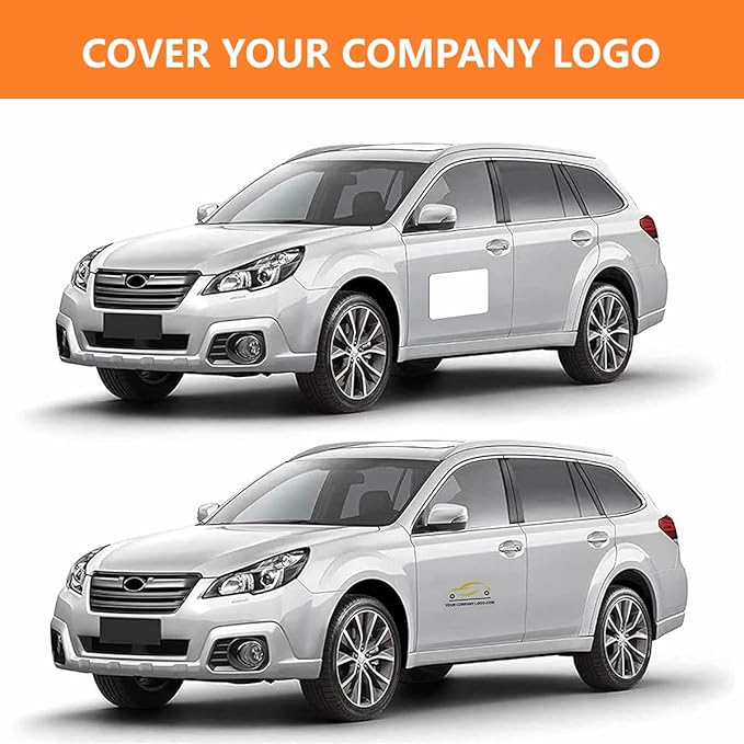4 Pack Blank Car Door Magnet Sticker, Rounded Corners Magnetic Vehicle Sign - Image 3