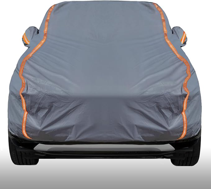 KEYOOG Universal Waterproof Heavy Weight Full Car Covers, Fit SUVs, All Weather by KEYOOG