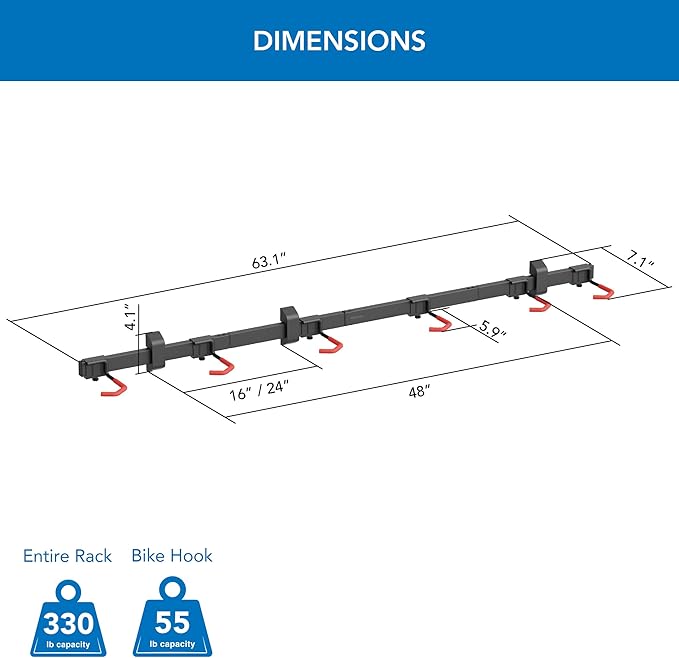 Mount-It! WheelsUp Bike Wall Mount - Image 5