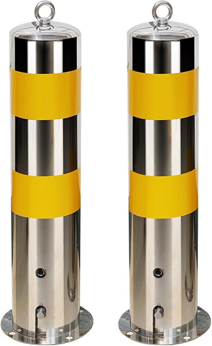 Safety Barrier Bollard, Steel Car Parking Protection Posts, Caution Cones by Unknown