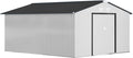 Outsunny 11' x 13' Outdoor Storage Shed, Garden Tool Metal Shed by Outsunny