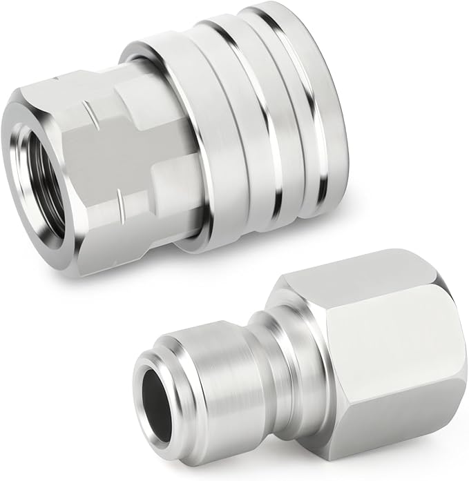 TAISHER 12PCS 304 Stainless Steel Pressure Washer Adapter Kit, Quick Connect - Image 6