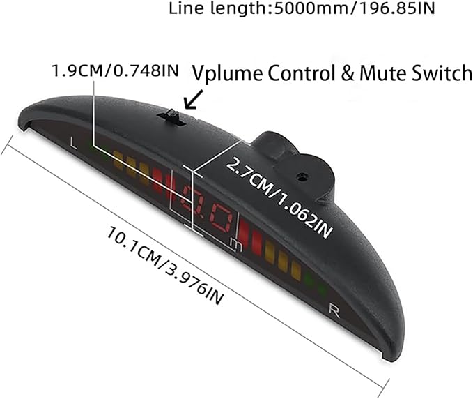 Car Reverse Backup Parking Sensor Radar System kit The LED Display - Image 6
