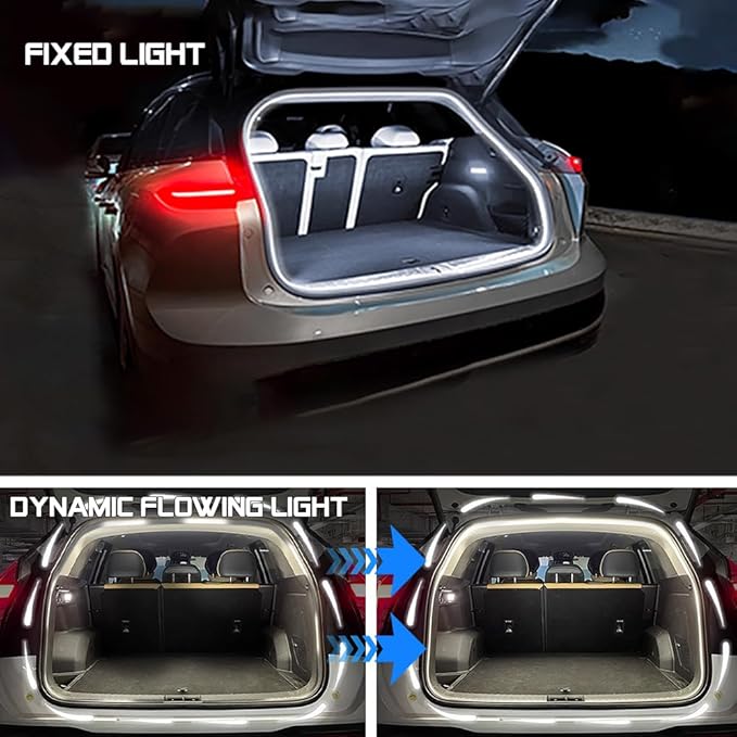 Upgrade Dynamic Flowing Car LED Trunk Light Strip, 79Inch Universal Flexible - Image 2