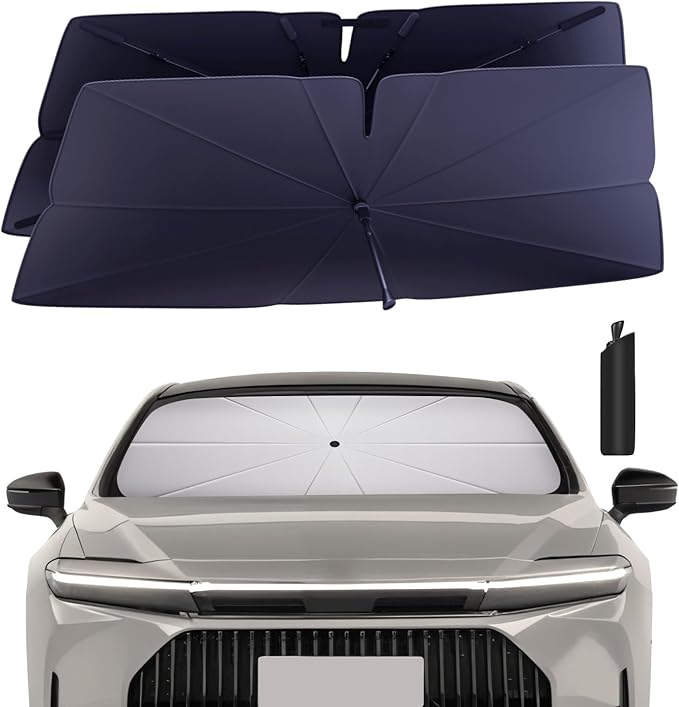 Windshield Sun Shade Umbrella for 2023-2025 Toyota Crown Accessories: Custom by HIMUMOY