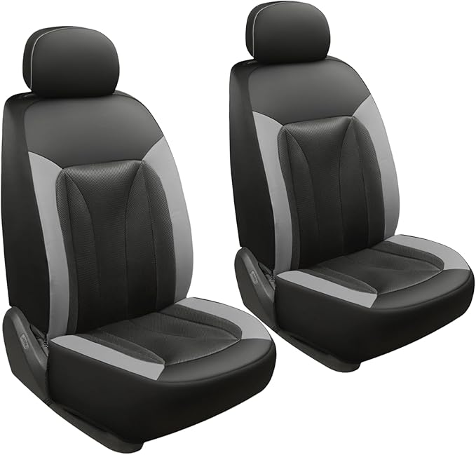 GIANT PANDA 2-Pack Front Mesh Car Seat Covers Custom Fit Toyota Tacoma 2016 - Image 8