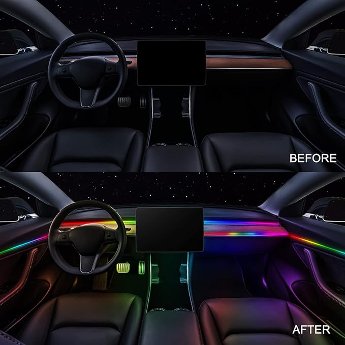 Dreamcolor Acrylic Interior Car LED Strip Light 29.5-inch, which fit - Image 4